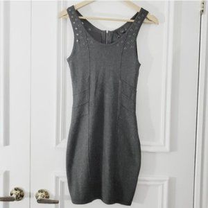 Vintage Y2K Knit Cami H&M Zip Up Dress with Silver Studs